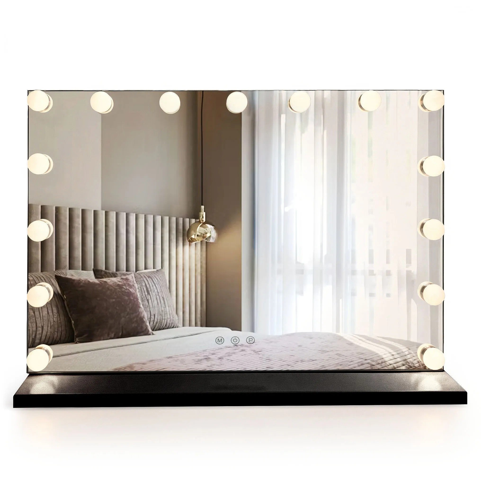 Lustro LED Hollywood Czarne 80x60  8