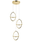 Lampa Wisząca Led G064-3cpr Złota  3