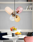 Lampa Sufitowa Wisząca Szklana APP436-4C Multicolor