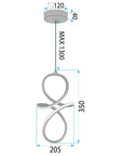 Lampa Wisząca Led Lhj091-1cp Gold  7
