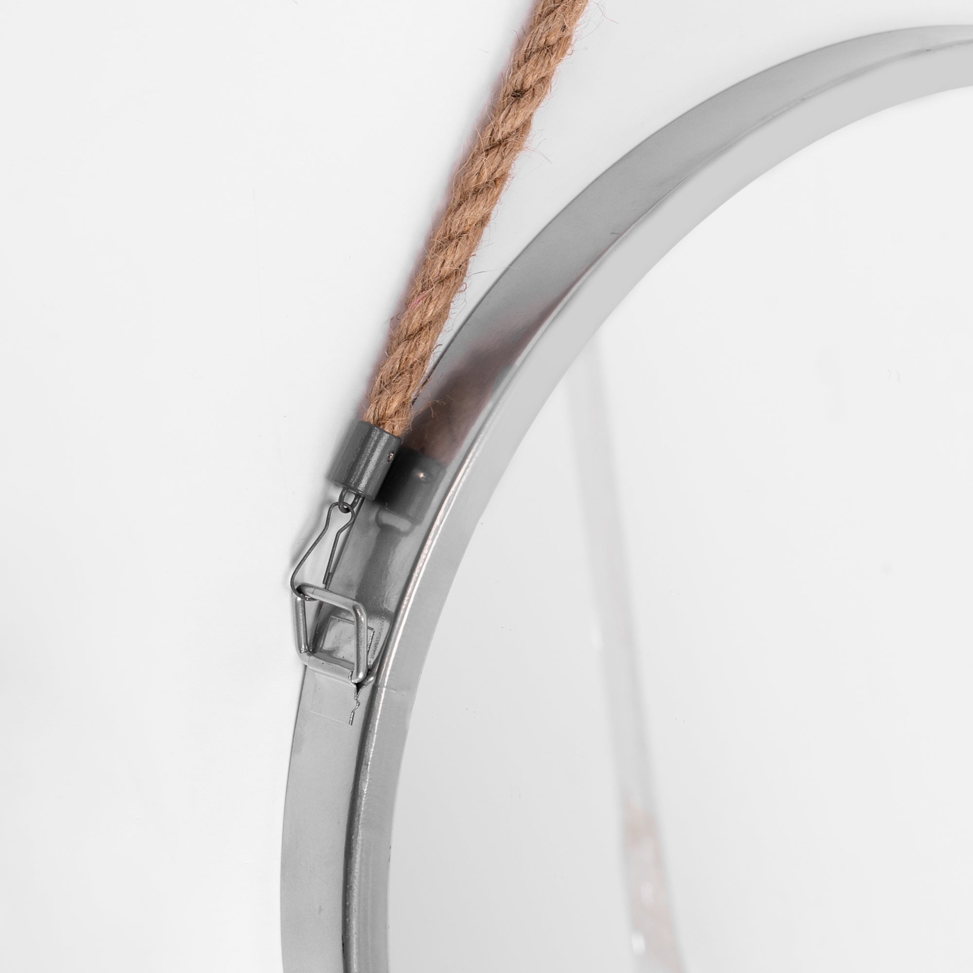 Lustro Na Linie Okrągłe Srebrne 40cm Klmh-0410s-1  3