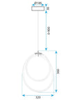 Lampa Wisząca Led G021-cp Złota  6