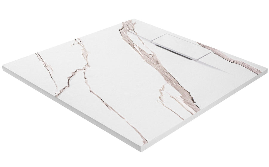 Brodzik prysznicowy Bazalt CARRARA WHITE 90x90