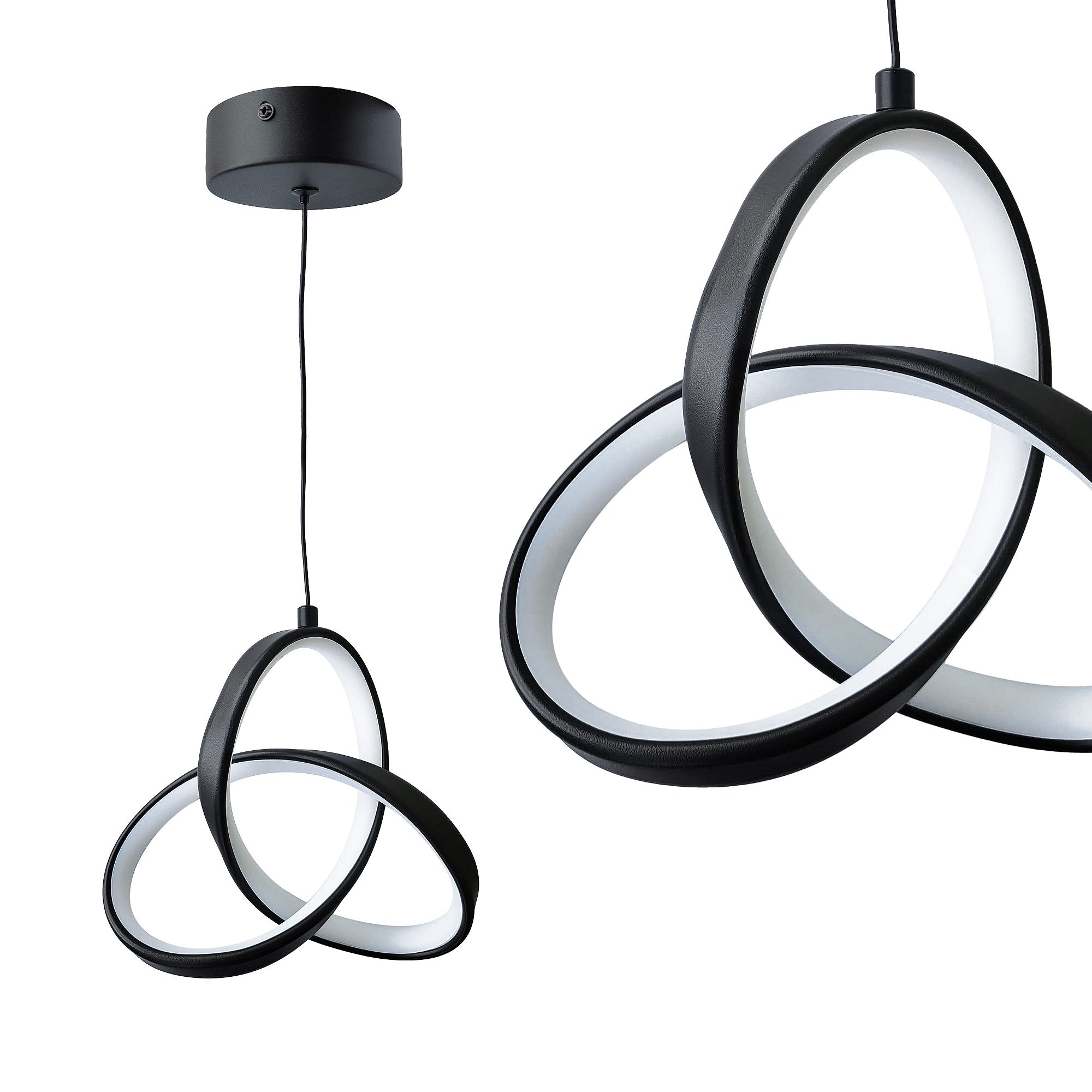 Lampa Sufitowa Wisząca Led App1784-cp Czarna  1