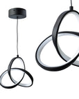 Lampa Sufitowa Wisząca Led App1784-cp Czarna  1