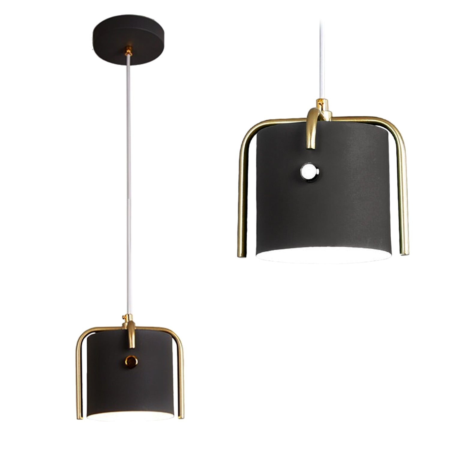 Lampa sufitowa APP934-1CP Elegent Czarna  1