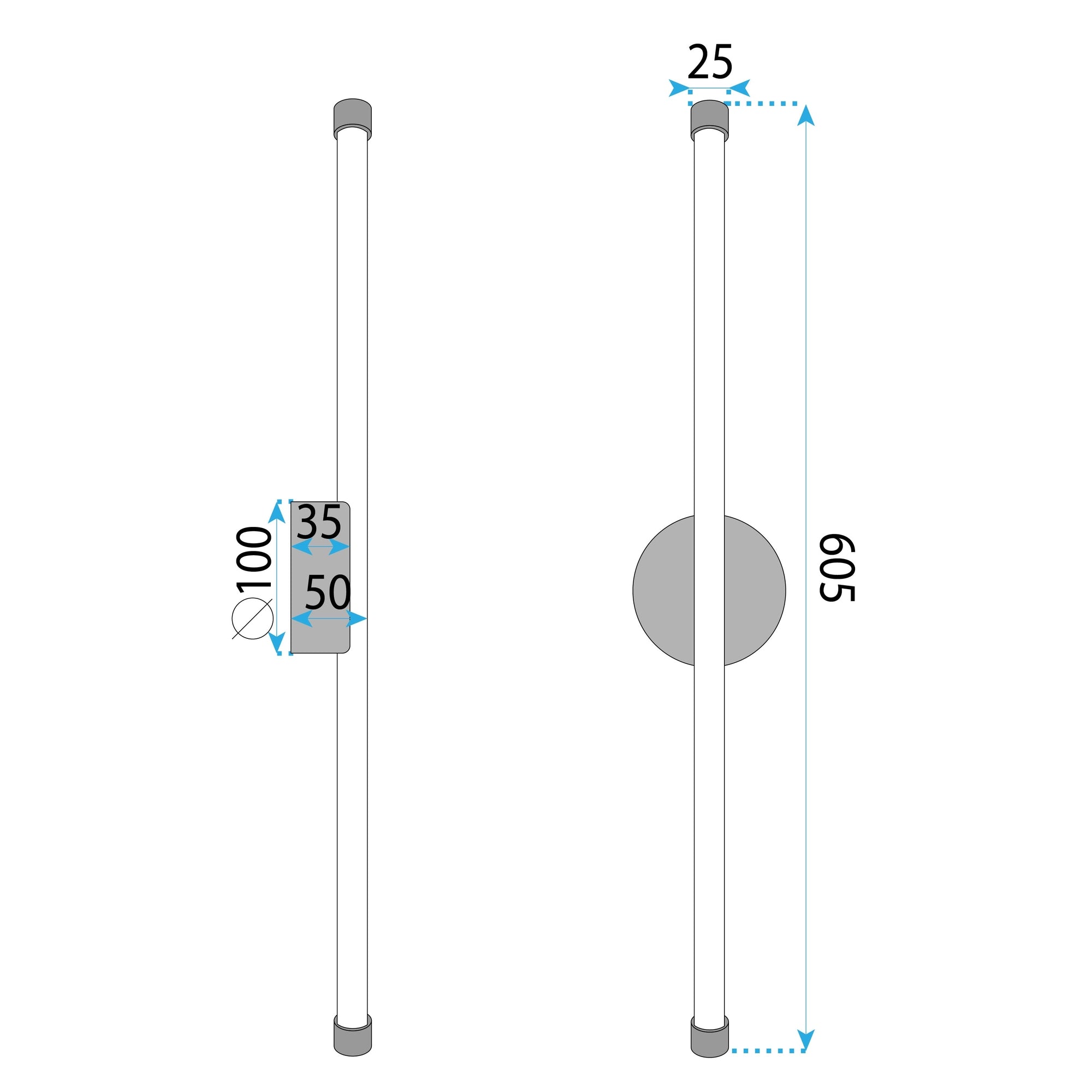 Kinkiet Ścienny Led Lhj069-w Czarny  9
