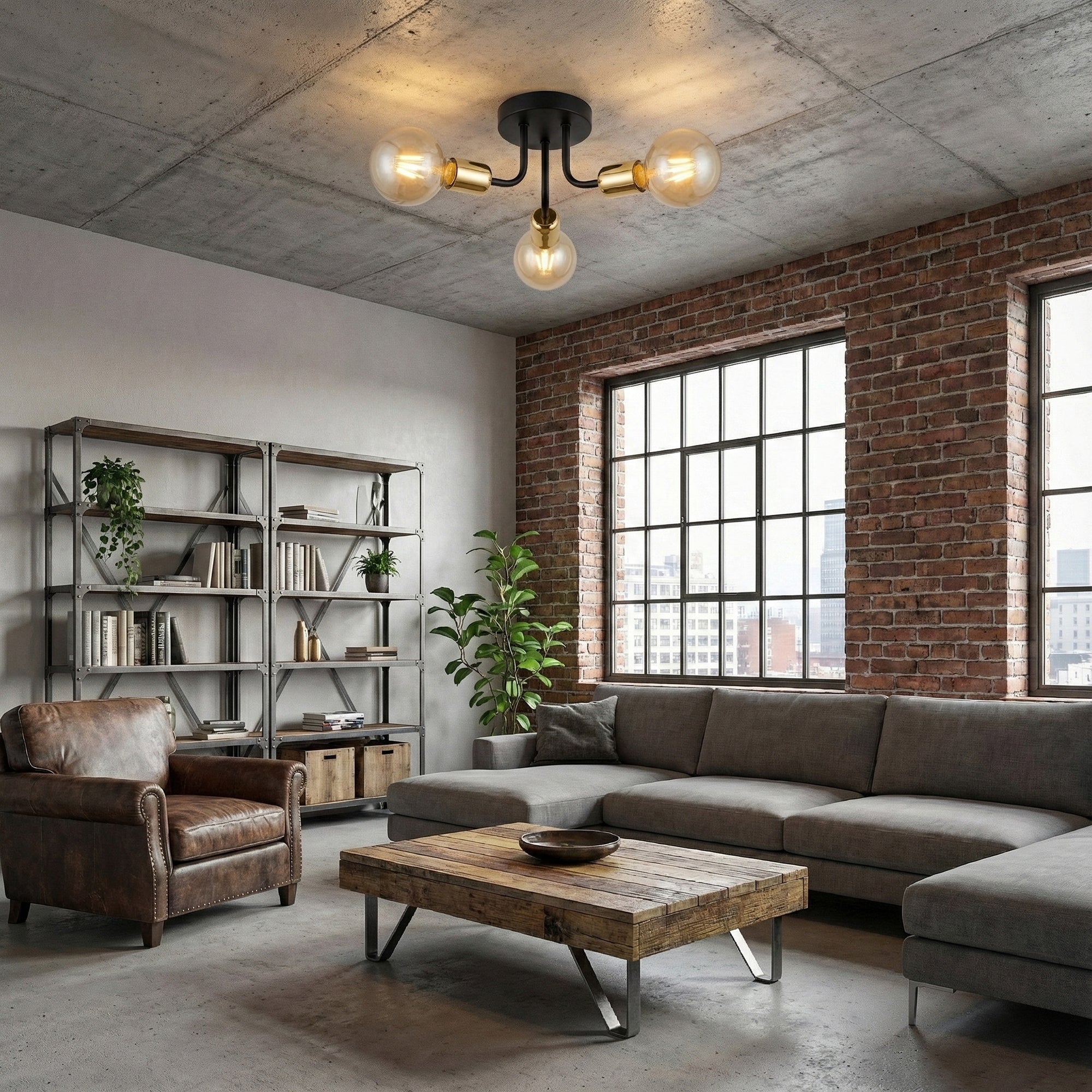 Lampa Wisząca APP1117-3C Czarno Złota  2