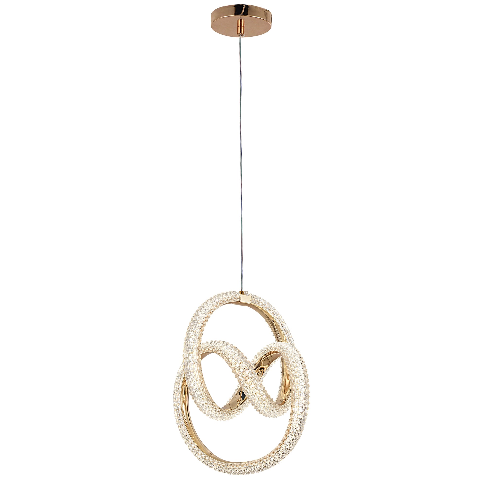 LAMPA WISZĄCA LED G068-CP Złota  3