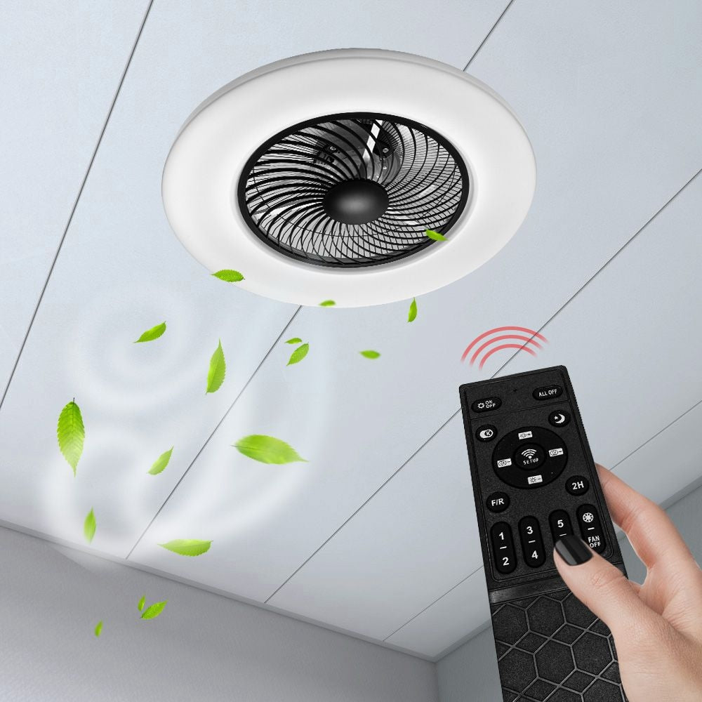 Lampa Z Wiatrakiem App1552-c Black  10