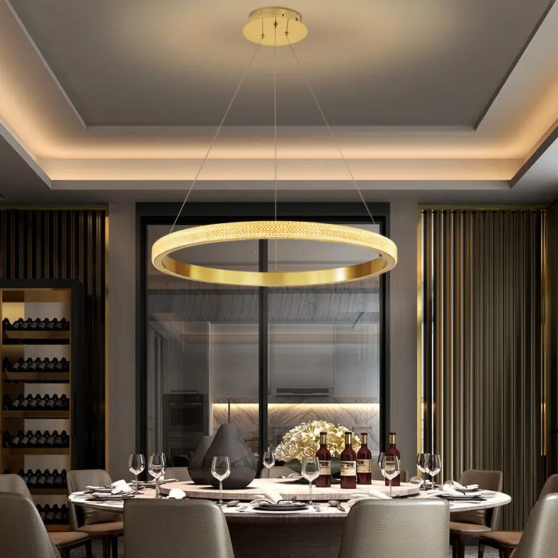 Lampa Sufitowa Wisząca Led App1510-cp Gold  4