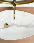 Umywalka nablatowa Rea Greta 65 Bianco Shiny