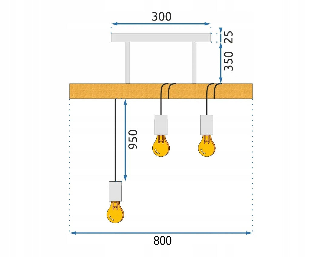 Lampa Sufitowa Wisząca Boho Line APP973-3CP  8
