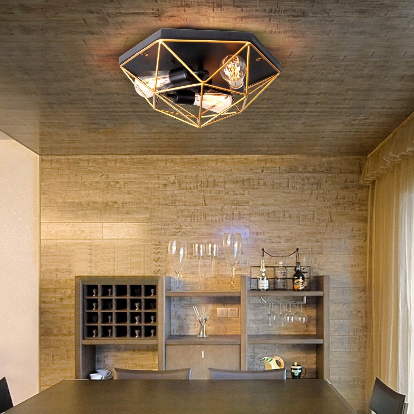 Lampa sufitowa plafon APP1094-3C Złota  7