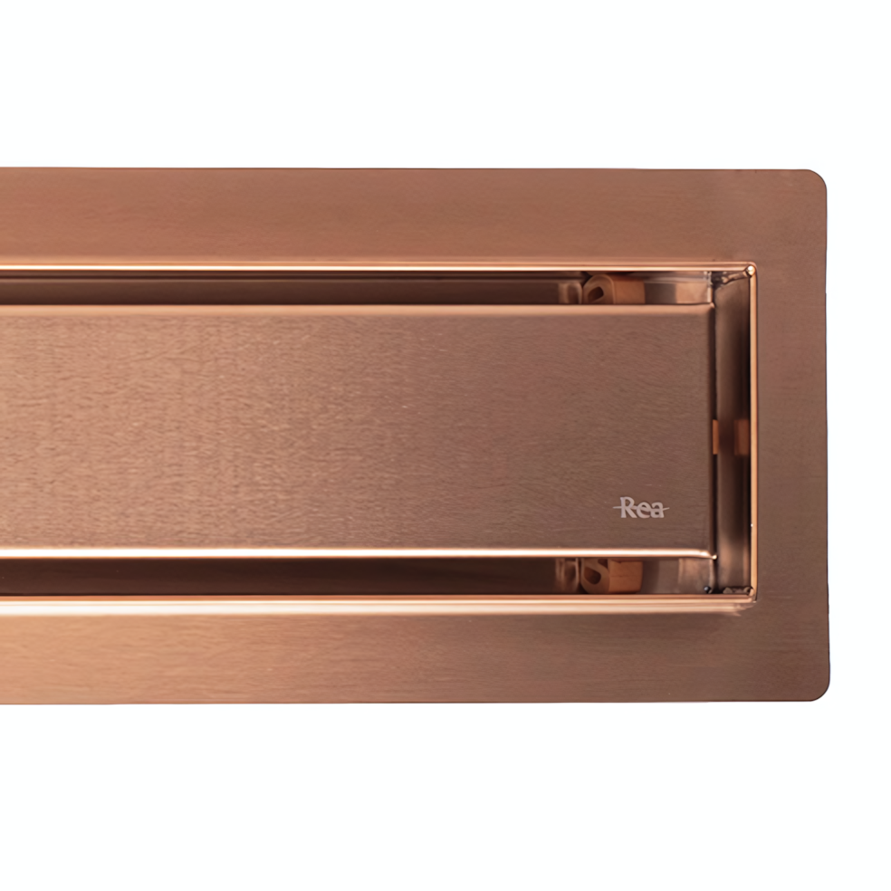 Odpływ Liniowy Rea Neox Brush Copper 90  6