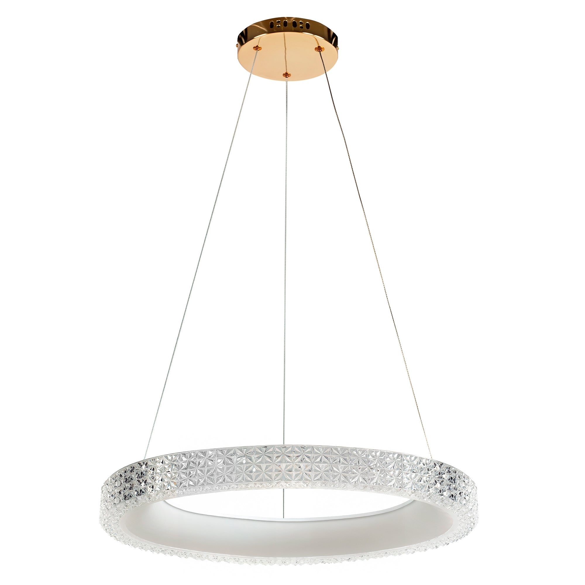Lampa Wisząca Led Ms002-cp Różowe Złoto 60cm  4