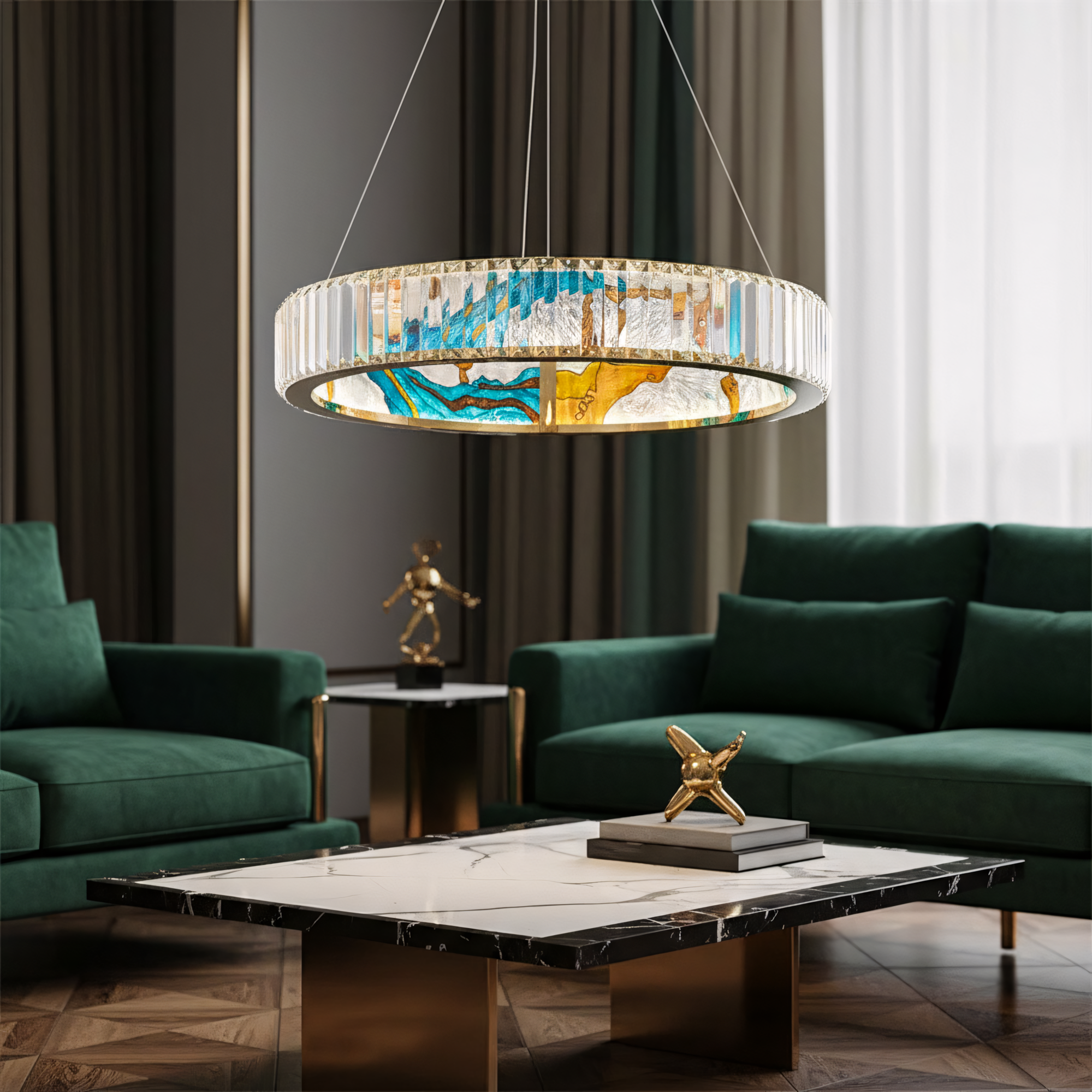 Lampa Sufitowa Wisząca Led App1748-cp 60cm  3