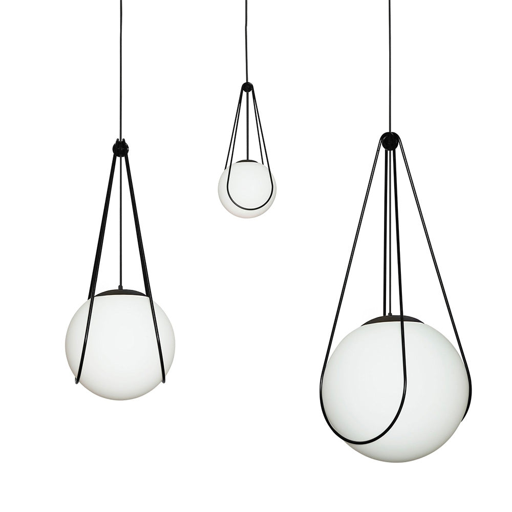 Lampa Sufitowa Wisząca APP1792-1CP 20cm Czarna  5