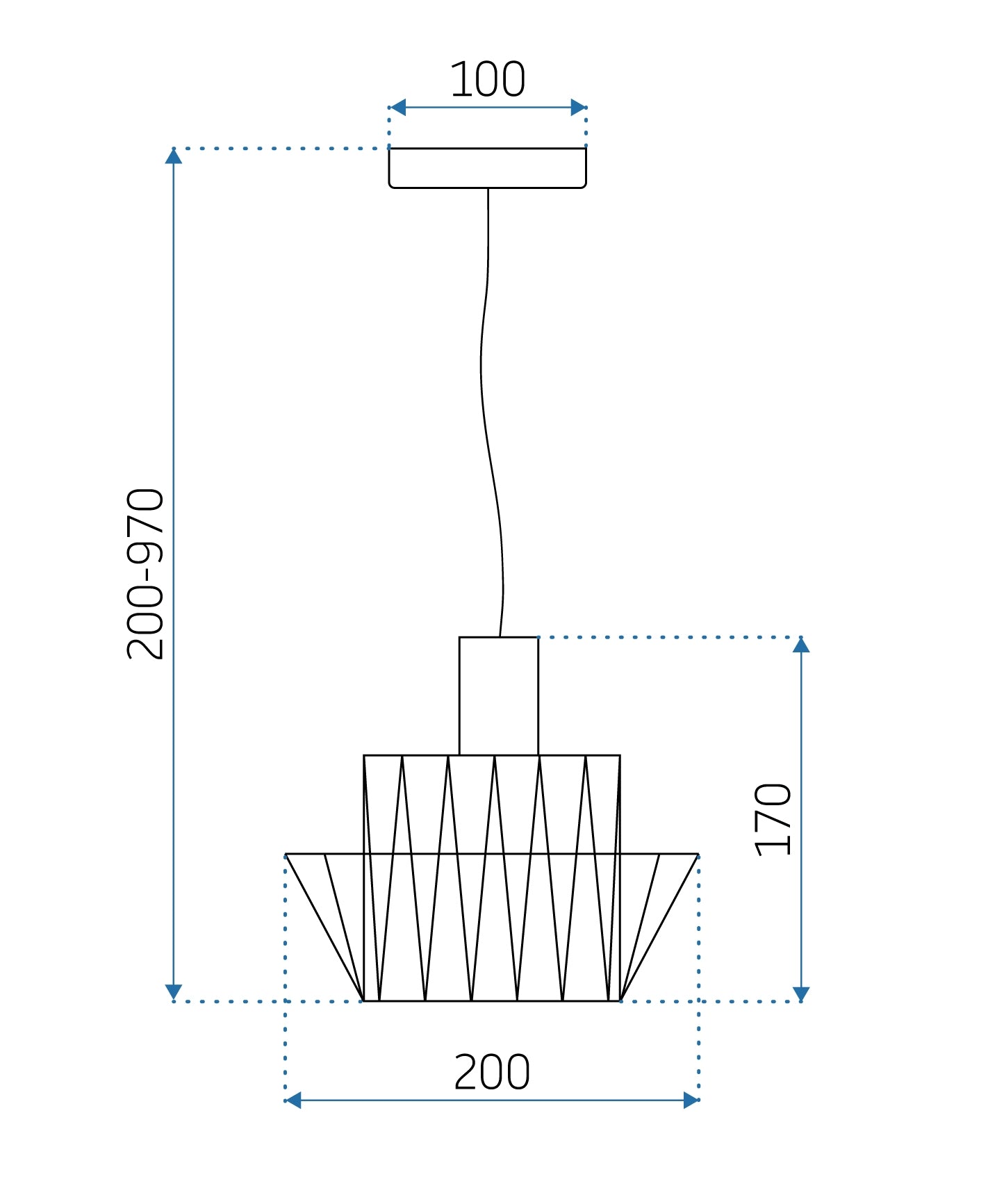 Lampa Sufitowa Wisząca APP942-1CP Set 36cm Złota  7