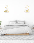 LAMPA ŚCIENNA KINKIET LED SPRING UP APP830-W Złota