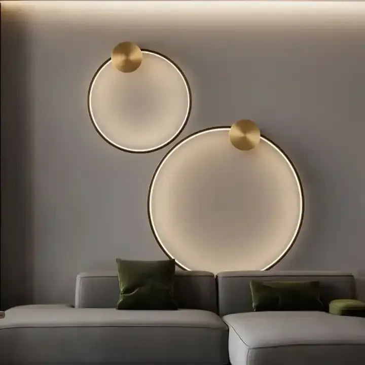 LAMPA ŚCIENNA KINKIET LED APP1388-CW OLD GOLD 40cm