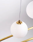Lampa Sufitowa Wisząca Led Lhj039-cp Złota Szczotkowana  3