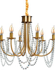 Lampa Kryształowa Żyrandol APP765-6CP Złota