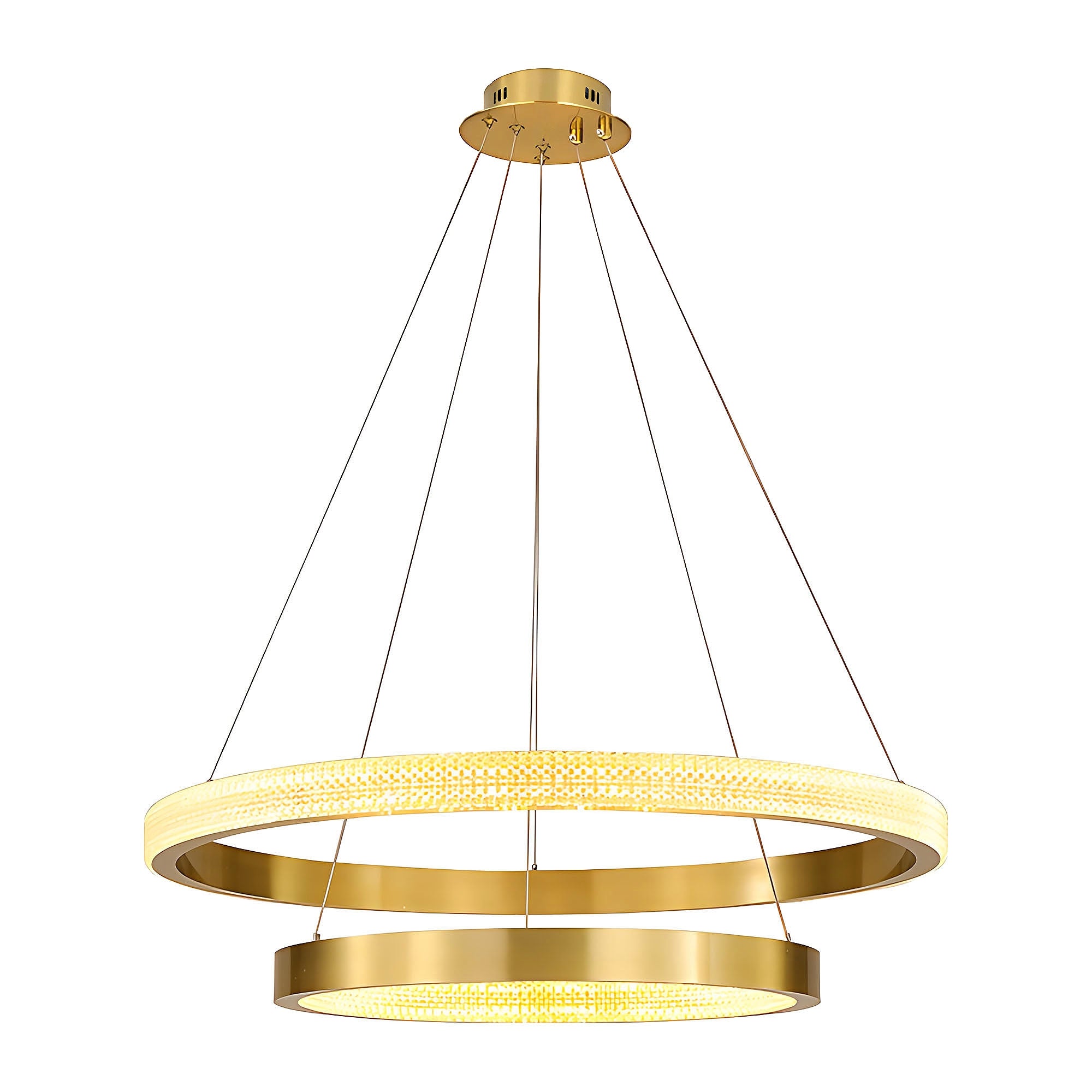 Lampa Sufitowa Wisząca Led App1772-cp Złoto Szczotkowane  19
