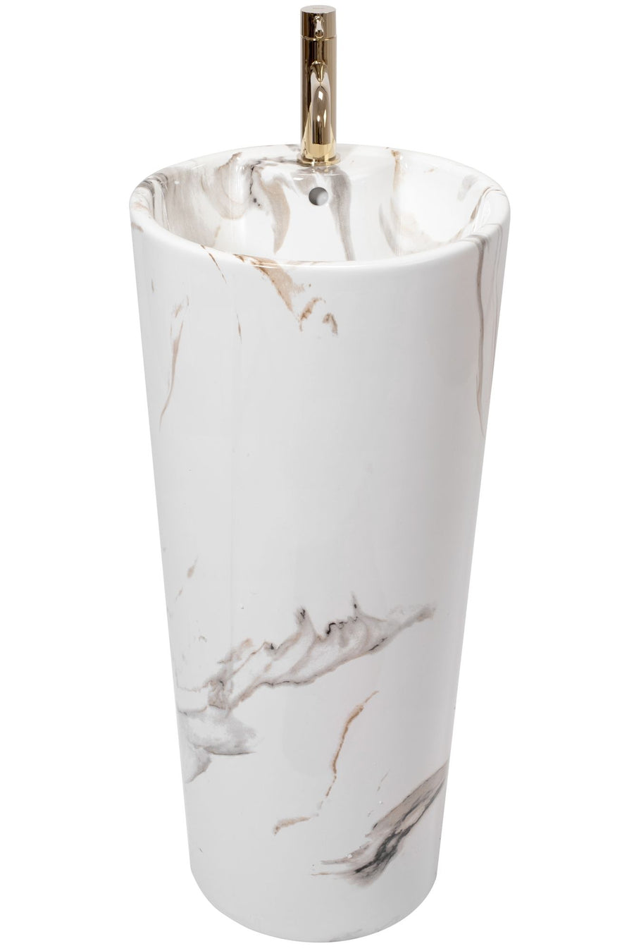 Umywalka Ceramiczna Wolnostojąca Blanka Marble Marmur