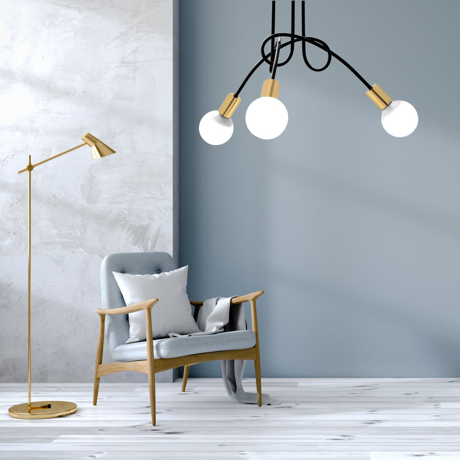 Lampa Paradise 3  APP517-3C Czarna