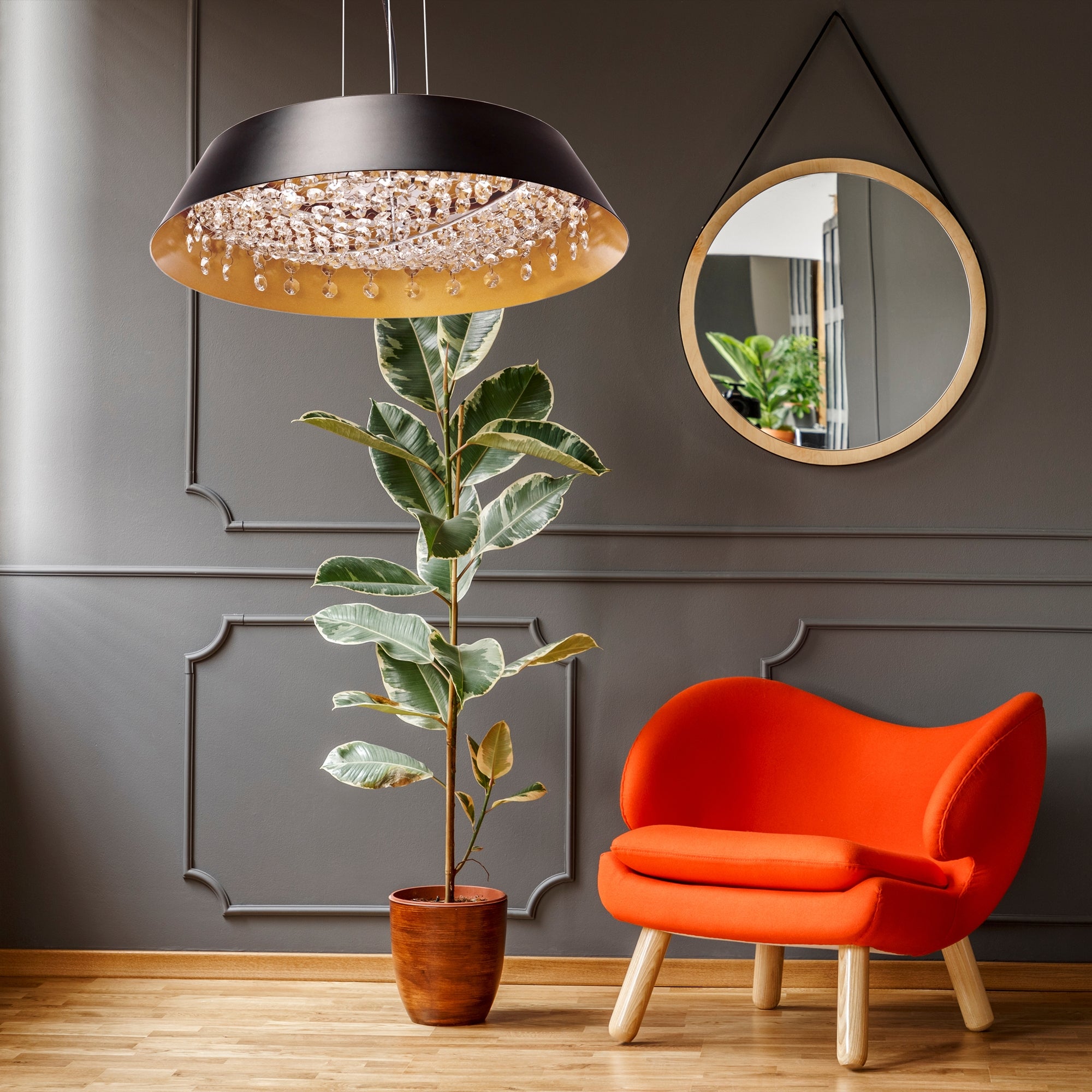 Lampa Wisząca z Kryształami APP1028-CP  7