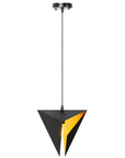 LAMPA SUFITOWA TRÓJKĄTNA GEOMETRYCZNA APP253-1CP CZARNA  4