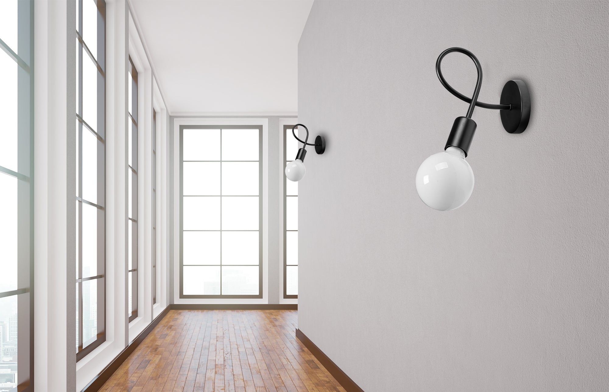 Lampa Kinkiet Ścienny Metalowy Loft PARADISE 392199 Czarna  5