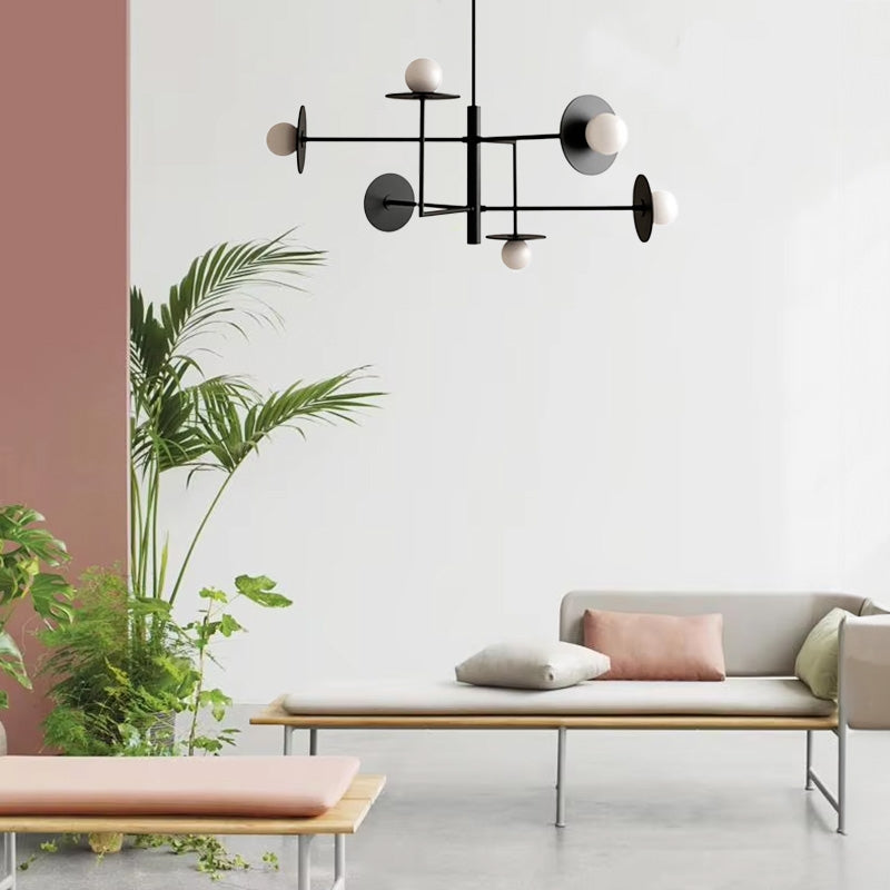 Lampa Wisząca APP1668-6CP Black  5