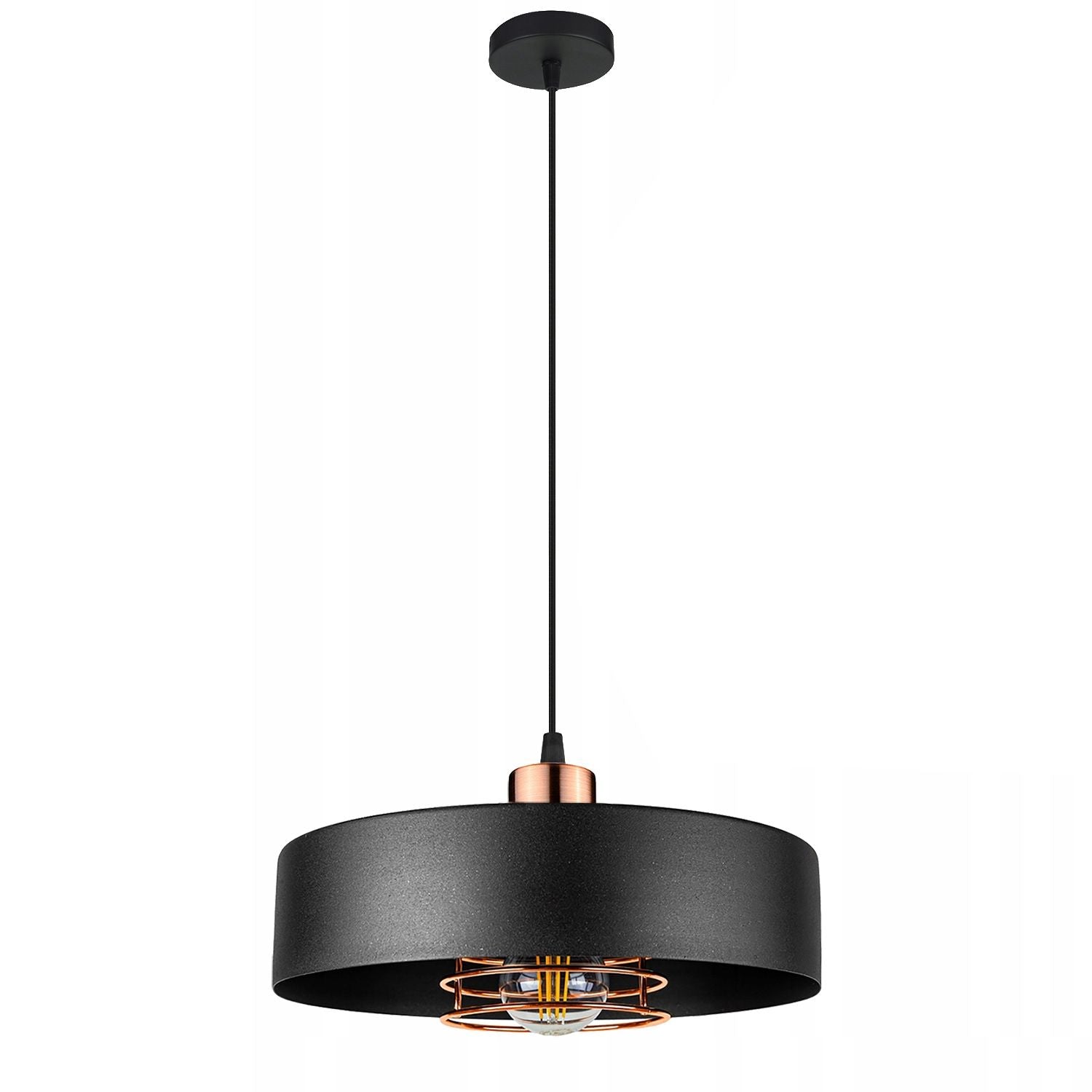 Lampa Wisząca APP1246-1CP Czarny-Różowe złoto