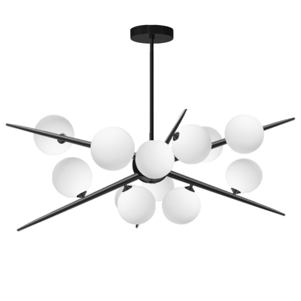 Lampa Wisząca APP999-12CP Czarna  1