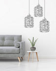 Lampa Sufitowa Kryształ APP729-3CPR Srebrna