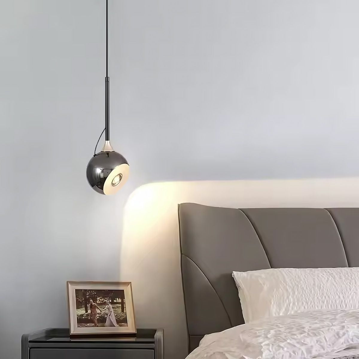Lampa Sufitowa Wisząca Led G087-1cp Czarna Metaliczna  10
