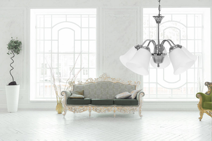 Lampa Wisząca Vintage APP960-5CP CHROM
