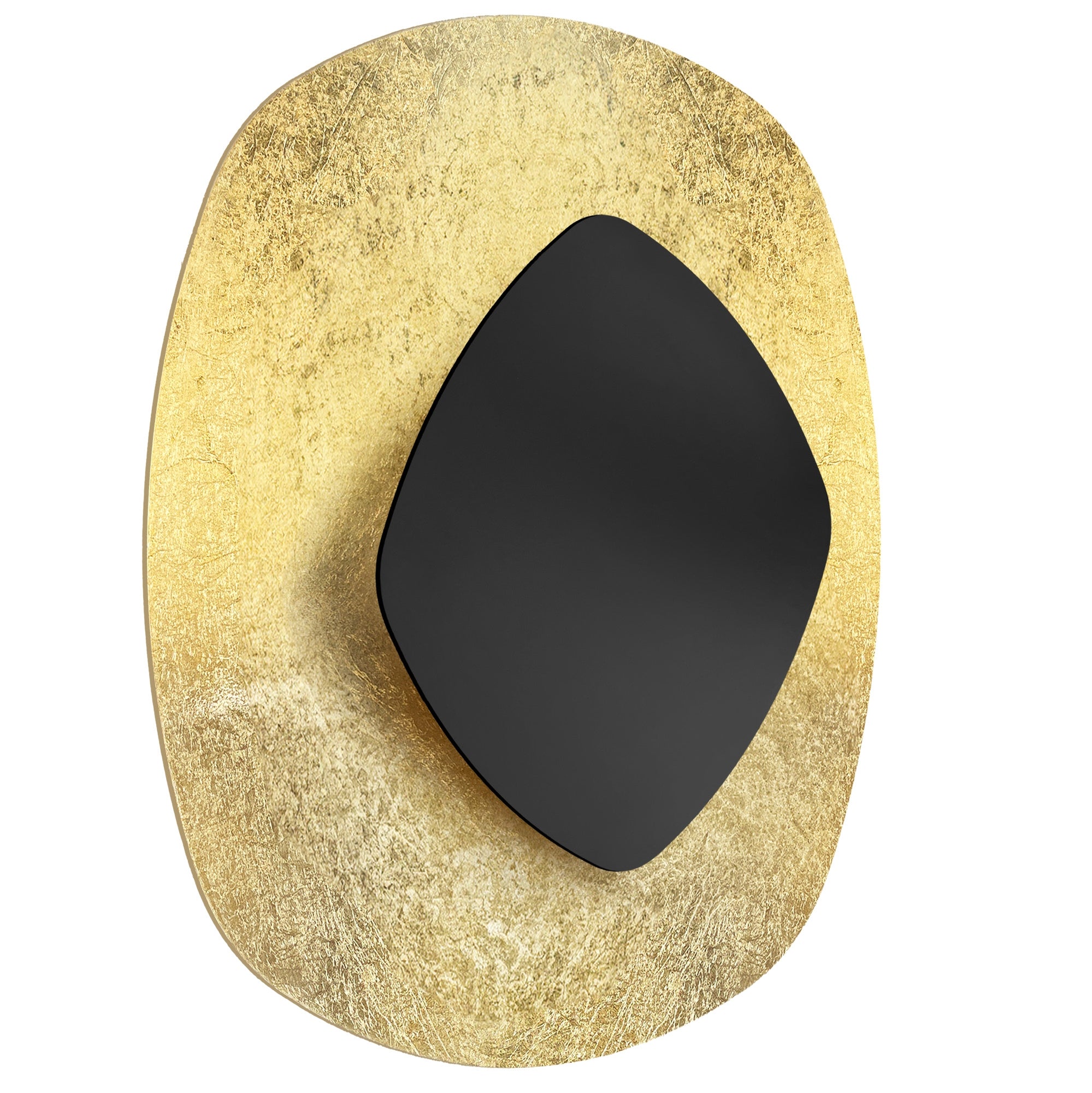 LAMPA ŚCIENNA KINKIET APP1270 CZARNA/ZŁOTA  1