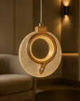 Lampa Wisząca Kryształowa Led Lhj110-1cp Jasne Różowe Złoto  2