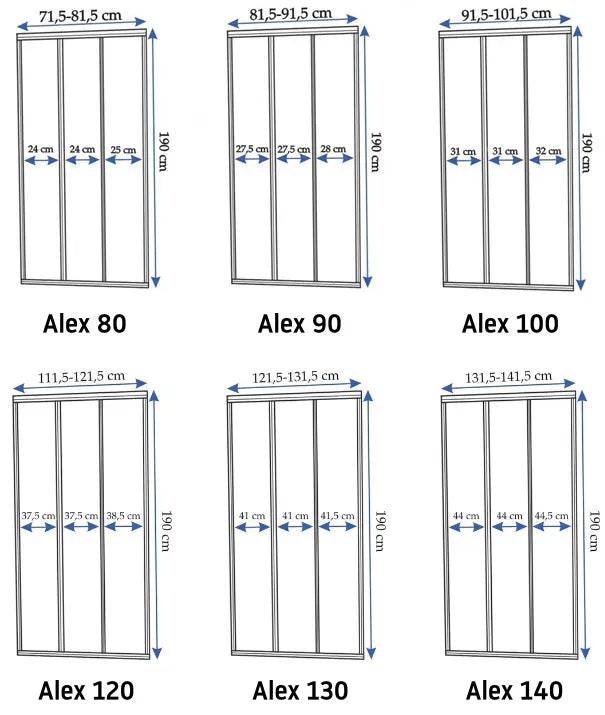 Drzwi prysznicowe Rea Alex 80