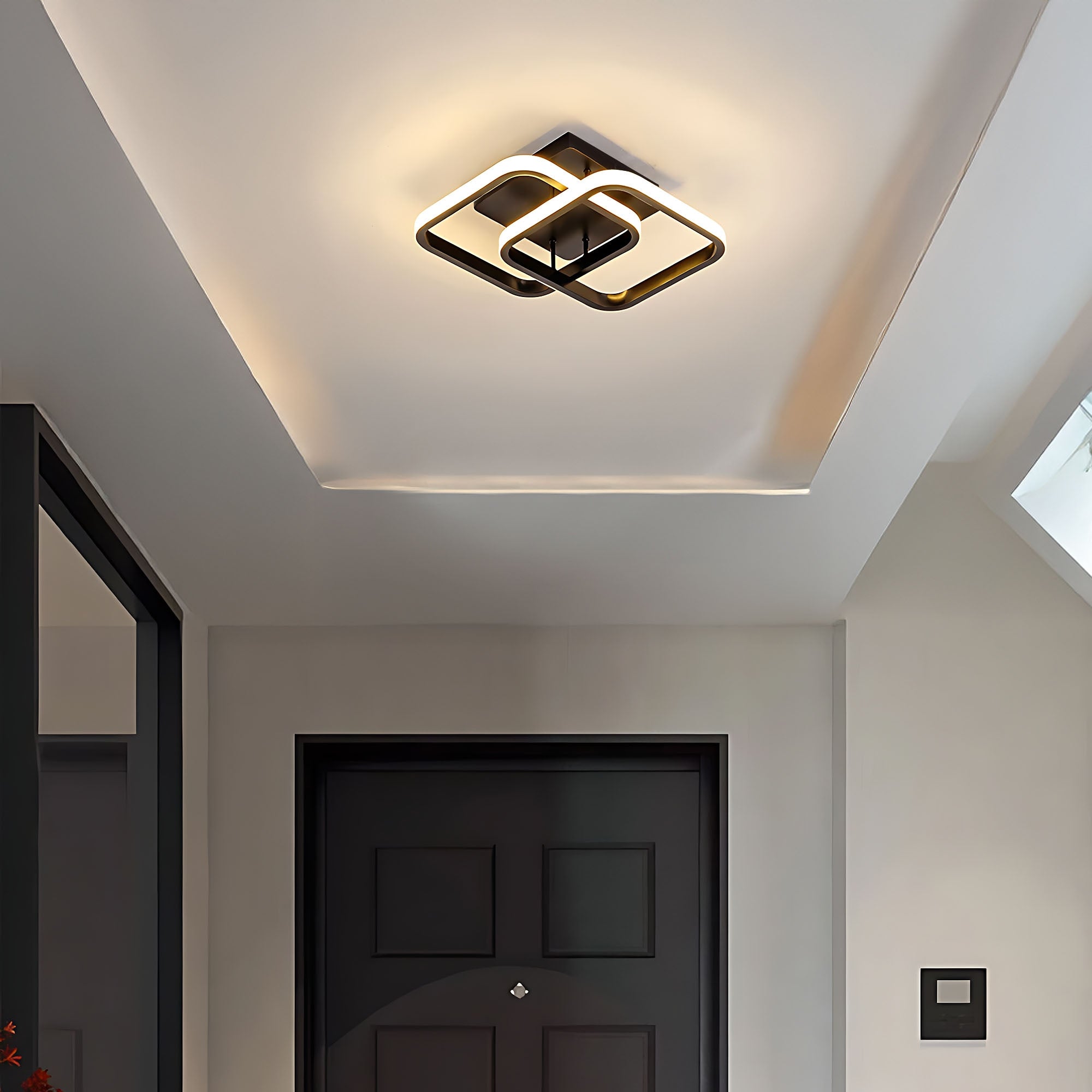 Lampa Sufitowa Plafon Lhj074-c Czarna  5