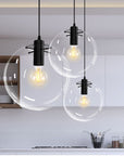 Lampa sufitowa wisząca szklana Lassi 20 cm APP306-1CP Czarna