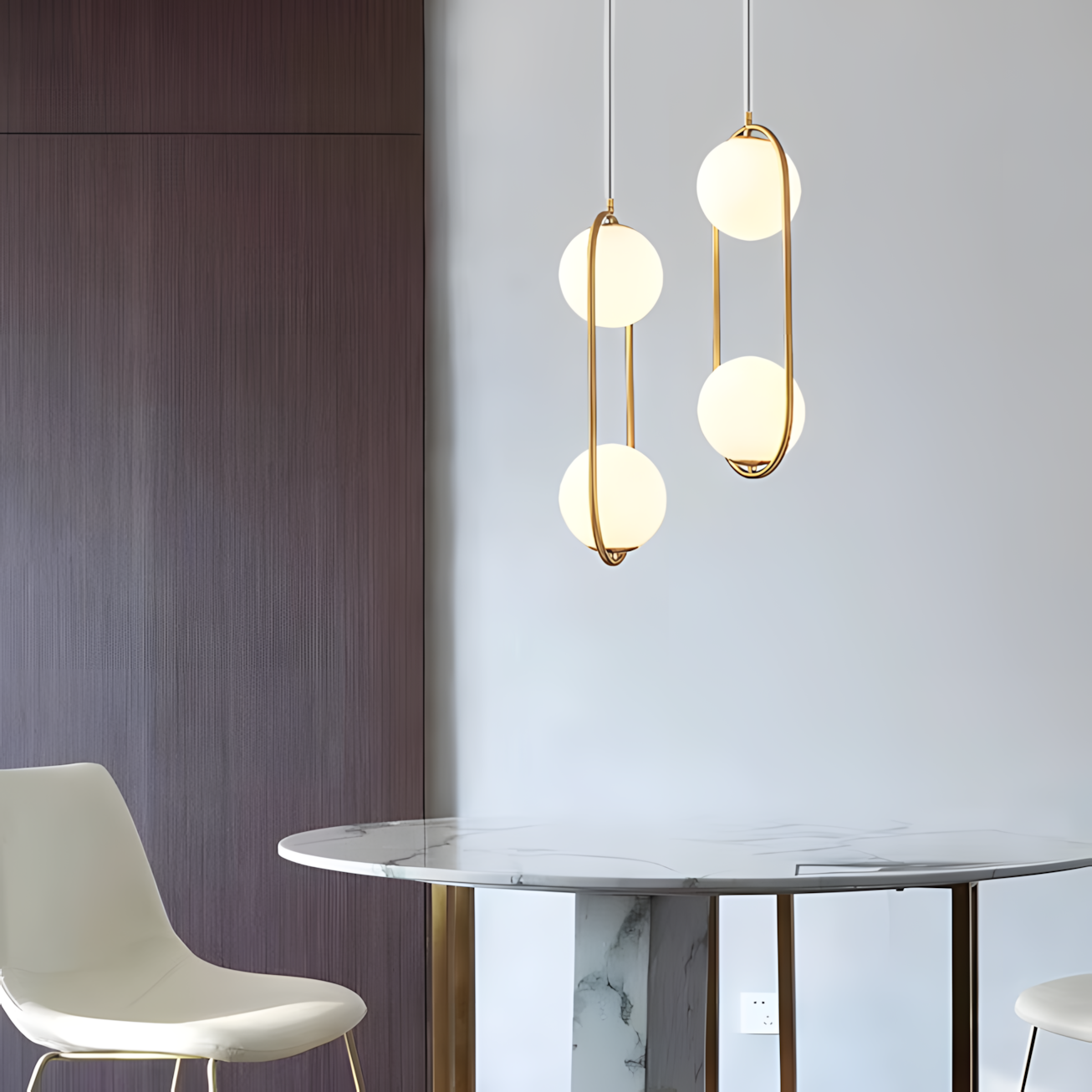 Lampa Sufitowa Wisząca G134-2cp Gold  4