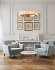 LAMPA SUFITOWA WISZĄCA LED APP1801-CP Brush Gold  9
