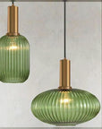 Lampa Sufitowa Wisząca Szklana APP465-1CP Zielona