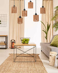 Lampa Sufitowa Wisząca APP1822-6CP Nature Black  2