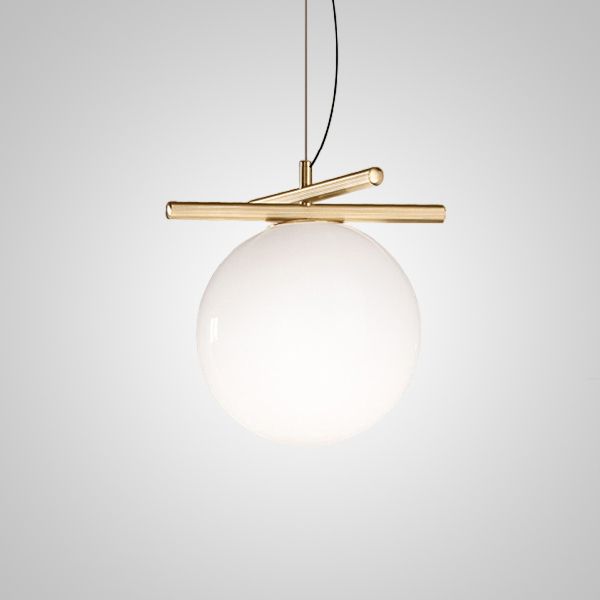 LAMPA WISZĄCA KULA ZŁOTA APP1667-1CP