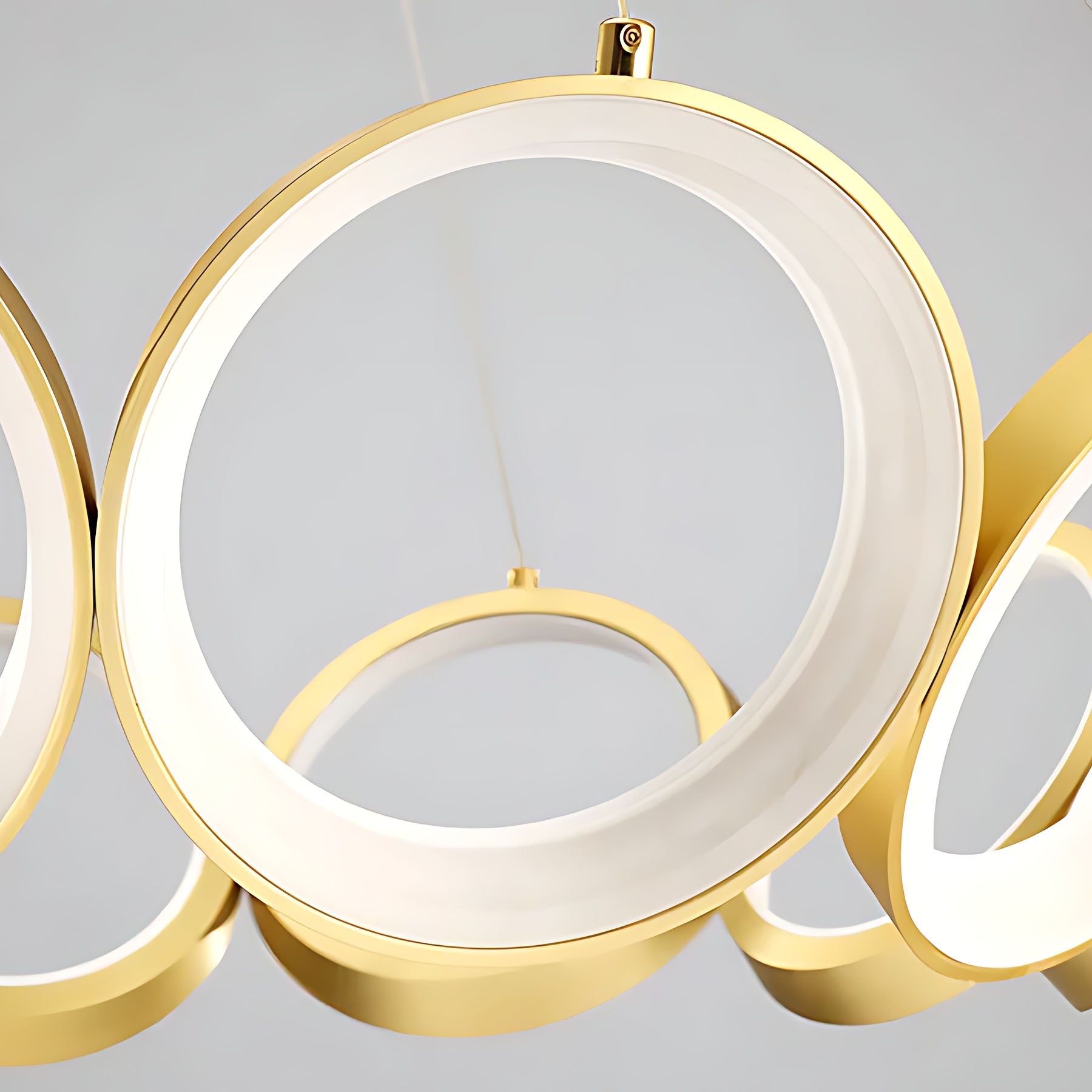Lampa Wisząca Led App1800-cp Złota Szczotkowana  7